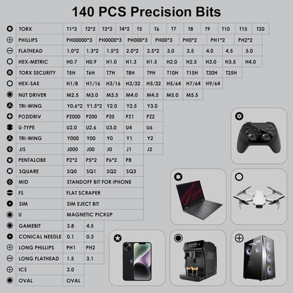 Juego de destornilladores de precisión 152 en 1